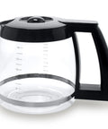 12 Cup Glass Replacement Carafe for Coffee Makers No-Hassle DCC-2200 DCC-2600 DCC-2800 DCC-3200 DCC-3200P1 Black Handle
