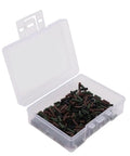 Top Shelf Copper Wire Rope Tube Connectors For Serious Angler Leader Rigging Saltwater Trolling And Bottom Fishing Crimp Sleeves 300 pcs in clear box.