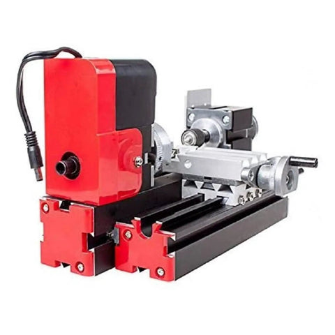 High Power Mini Metal Lathe For Diy Machining, compact design with 20W motor and precision parts for hobbyists.