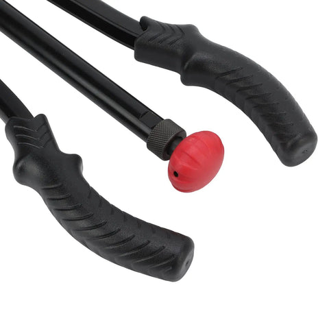 Close-up of anti-slip handle on 14 Inch Hand Blind Rivet Nut Setter Kit With 6 Interchangeable Mandrels Anti Slip Curved Handle DIY Friendly