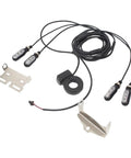 Rock Your Night Ride With This Super Bright 12 Volt E Bike Headlight Kit Featuring IP65 Waterproof Gears And Secure Snap Mount For Glowing 200 Lm LED Visibility So You Can Cruise Safe In Any Weather Without A Flak, 12V e-bike light kit with wiring and metal mounts