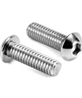 Heavy Duty 1/4 20 X 1 Inch Button Head Socket Cap Bolts 304 Stainless, showing hex drive and polished finish, ideal for auto mods.