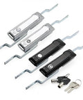 MS828 Beefy Power Distribution Cabinet Lock With Pull Handle for charging pile network doors, silver and black models with keys
