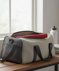 Gym bag with a Universal Fencing Handle Rubber Grip, Ergonomic Lightweight Replacement For Foil, Epee, And Sabre inside