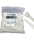11 Inch White Nylon Zip Ties 1000 Pack 50 Lb Tensile Strength Self Locking Cable Ties For Indoor Outdoor Use Natural Nylon 6 6 Multi Purpose Wire Ties