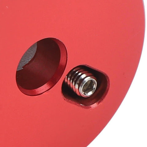 Arrow Storage Case Cap For Cymbals Aluminum Alloy 40mm Secure Fixation Drum Hardware With Quick Install Easy Cymbal Mounts And Stand Parts For Drum Sets And Percussion Red, close-up