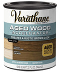 Aged Wood Accelerator Quart Brown Two Pack For Interior Use Water Based With Low Odor Easy Soap And Water Cleanup Can