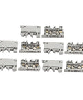 10 Pack ASK1EN DIN Rail Mount Fuse Holder Terminal Block For 4mm2 Wire 500V Gray 58mm X 42mm X 7mm Fits 5x20mm Fuses