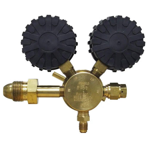 Nitrogen Regulator RHP500 With 0 to 500 PSI Delivery Pressure CGA580 Inlet Connection And 1 Quarter Inch Male Flare Outlet Connection