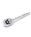 Chrome vanadium ratchet from 19-Piece Three-Eighths Inch Drive 6 Point SAE And Metric Mechanics Tool Set For Auto Repair And DIY.