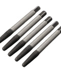 High Carbon Steel Screw Extractor Kit With 5 Piece Right Out Drill Bits For Removing Damaged Broken Bolts Quick Left Hand Thread Removal Tool, five extractors