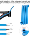 1.7m Internal Cable Damper Sleeve For Bike Frame 6mm Foam Inner Damper coiled and protecting cables from rattles and wear