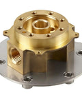 Loure Bath Filler Mounting Block In Brass Antique Brass Finish One Half Inch Connections Includes Test Cap And Mud Guard Installs Into Wood Or Concrete Subfloor For Loure Filler KT97330-4