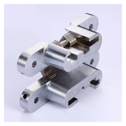 Heavy Duty Concealed Pivot Hinge For Folding Doors And Cupboards Stainless Steel Built In Cross Joint provides stability and smooth operation.
