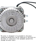 Back view of AC Shaded Pole Fan Motor 120V 60Hz 18W Output For Small Ventilation showing grounding connection bolts