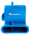 Powerful One Third HP Air Mover Blower With 2000 CFM For Quick Carpet And Floor Drying, front view of blue unit