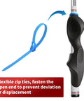 Silicone Full Coverage Golf Swing Grip Trainer For Right Handed Golfers with zip tie for securing grip to club