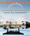 All Metal Turbofan Engine Model Kit 1/10 scale twin rotor jet engine with DIY assembly, showing detailed view.