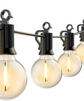 Led Outdoor String Lights 55ft G40 Patio Lights With 52 Shatterproof Bulbs And Two Spares Waterproof hanging lights close-up