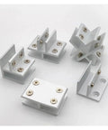 Heavy Duty Cabinet Shelf Clips 10 Pack Zinc Alloy Glass Clamp Holders For Panel Brackets And Furniture Shelves Durable Non Slip Hardware Clip Set Bundle