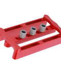 Front view of Adjustable Dowel Jig Kit With Precision Drill Bushing, anodized aluminum body, versatile woodworking tool for easy hole placement.