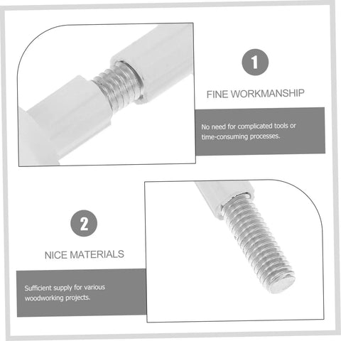 No Sweat Furniture Assembly Hardware 50 Piece Clamp Nut And Connecting Screw Kit close-up of fine craftsmanship and materials.