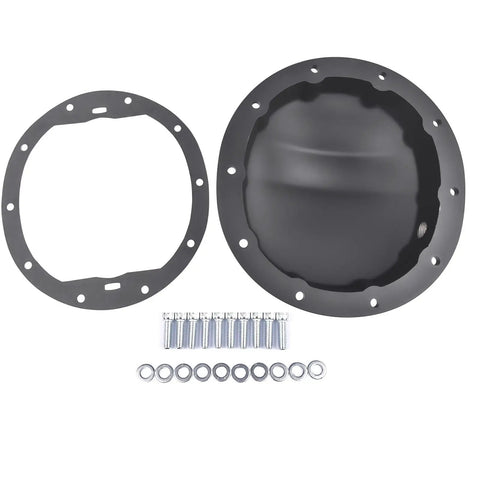 Aluminum 10 Bolt Diff Cover For 8.5 And 8.6 Inch Ring Gear Fits Chevy GMC 1500 Sierra Silverado Camaro Beefed Up Rear End Upgrade Cast Differential Cover OE Replacement with gasket and bolts