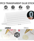 Full Size Dual Power Hot Glue Gun With 60W 100W Settings Preheats Fast For Pro Crafting DIY Jobs Includes 21 Glue Sticks And Storage Case Heavy Duty Pink 21 clear 0.43-inch x 5.9-inch glue sticks