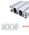 Pro Grade Anodized Aluminum T Slot Extrusion Profile Rail Built Like A Tank Ready For Your Next Cnc Or 3D Printer Project Custom Cut To 550mm, showing 40x40mm profile.