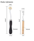 Two Pack Tracing Wheel and Pounce Wheel Set for Paper Perforation and Pattern Making, Rugged Cardboard Perforator Tools