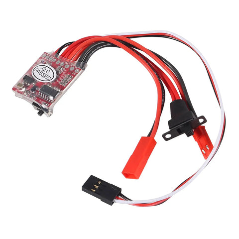 Compact 20A RC ESC Motor Speed Controller 2KHz Forward Reverse Brush Brake 2S For Remote Control Boats Cars Tanks Mod Kits 10Pcs