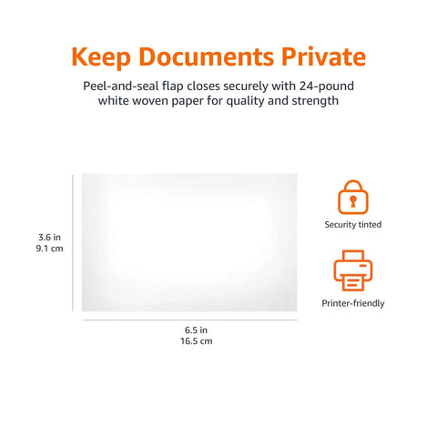 Hella Secure Size Six Self Seal Mailing Envelopes For Dropping Off Invoices And Confidential Bills No Sweat Peel Closure White Woven Paper 300 Pack Office Shipping Essentials
