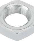 Heavy Duty Steel Jam Nut For Heim Joints And Suspension Linkages With One And A Quarter Inch Left Hand Thread Super Strong Lock Nut For Off Road Race Cars And Heavy Duty Racing Builds, silver steel hex nut