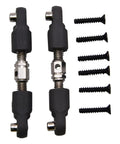Two Pack Steering Linkage With Screws For Hyper Go MJX RC Trucks One Sixteenth And One Fourteenth Scale Upgrade Kit Fits H14BM H16BM H16PL 14210 14211 JC14EP JC16 Spare Parts 16431 14431 Durable RC Steering Hardware, two linkages and six screws