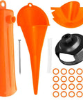 Oil Change Kit With Filter Wrench, Crankcase Fill Tool, Primary Case Funnel, Drip Free Oil Filter Funnel Set, 20 O Rings