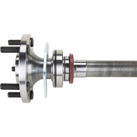 Sealed Axle Bearing With Lock Ring For 9 Inch Big Housing Rear Axle Ready To Install Beefed Up Lock Ring System For Classic Muscle Cars And Hot Rods And Street Machines, shown on axle shaft