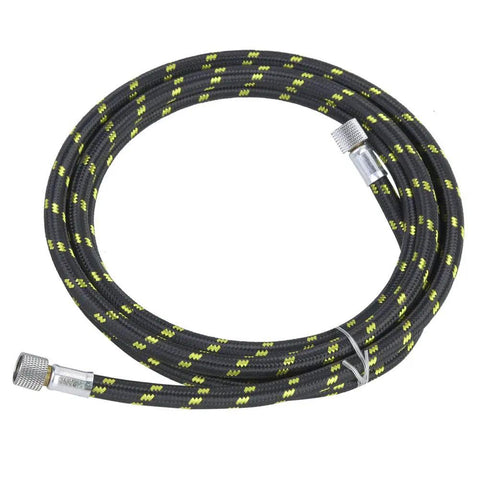 Heavy Duty Braided Air Hose With Slick Rubber Cover For Airbrush Compressor and Detail Work, 1/8 inch, dual lengths.