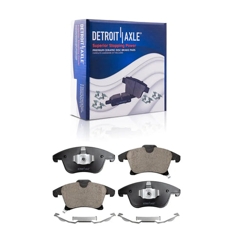 Hella Reliable Brake Rotor And Pad Kit For 2013 To 2016 Ford Fusion Lincoln Mkz with premium ceramic disc brake pads.