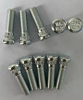 Heavy Duty Ten Piece Wheel Stud Set Built From Bombproof Class 12.9 Steel With 7/16-20 Threads And.472 Inch Knurl close-up view