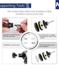 Instructions illustrating assembly for 2 Inch Sanding Disc Kit For Die Grinder And Drill With One Eighth Inch And One Quarter Inch Shank Pad Holder
