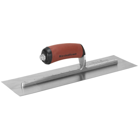 Pro Grade High Carbon Steel Finishing Trowel 4.75 By 14 Inch For Concrete, Masonry, And Drywall, DuraSoft Handle, Xtralite Aluminum Mounting