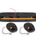 Beefed Up Amber Cab Marker Roof Running Light Covers With Base And Wiring Harness For Silverado And Sierra Pickup Trucks 2002 To 2007
