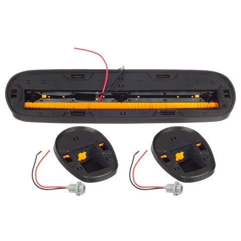 Beefed Up Amber Cab Marker Roof Running Light Covers With Base And Wiring Harness For Silverado And Sierra Pickup Trucks 2002 To 2007