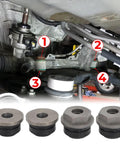 Ford Explorer Rack And Pinion Bushings Kit Four Piece Upgrade For 2010 2011 2012 2013 2014 2015 Models, Heavy Duty Alloy Bushings