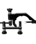 Dial test indicator holder for Bridgeport milling machine; 1-7/8 in clamp, aluminum alloy, black.