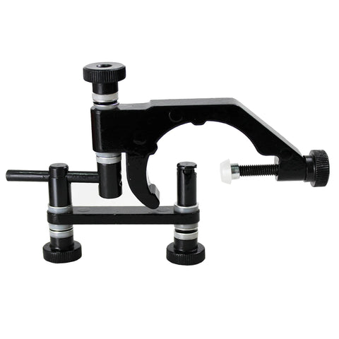 Dial test indicator holder for Bridgeport milling machine; 1-7/8 in clamp, aluminum alloy, black.