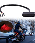 Dope Mini Motorcycle Tail Light LED Blinker License Plate Light Universal Black Auxiliary Indicator For Electric Bikes Bobbers Cruisers ATVs Dirt Bikes Quads And More Easy Install With 3M Adhesive No Drilling. black LED tail light with wiring harness