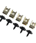 BMW Undertray Fastener Kit With 40 Pcs Hex Head Tapping Bolts And U Nut Clips For Splash Shield Replacement Heavy Duty Compatible With 1 Series Through 7 Series X1 X3 X5 X6 Z3 Z4 And Mini, 20 bolts and 20 clips