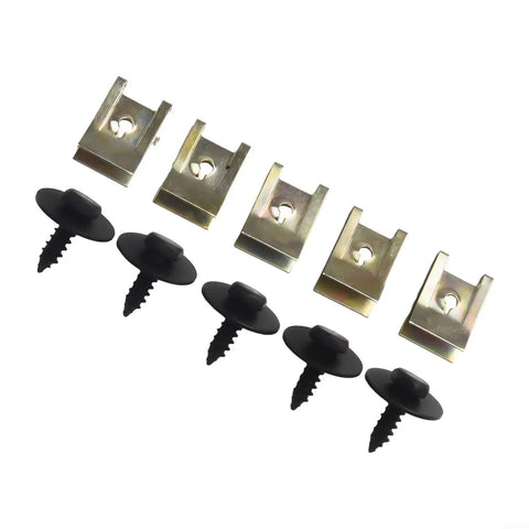 BMW Undertray Fastener Kit With 40 Pcs Hex Head Tapping Bolts And U Nut Clips For Splash Shield Replacement Heavy Duty Compatible With 1 Series Through 7 Series X1 X3 X5 X6 Z3 Z4 And Mini, 20 bolts and 20 clips