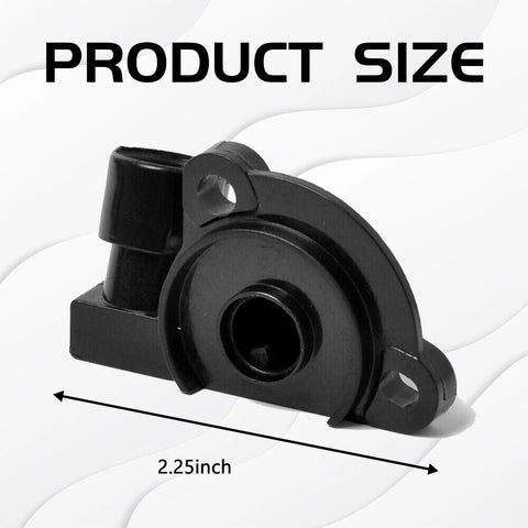 Built Tough Throttle Position Sensor TP For Chevy Buick Cadillac showing size of 2.25 inches, black durable material for easy installation.